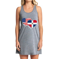 Dominican Republic Flag Shirt Half Dominican American Pride Premium T Tank Dress | Artistshot