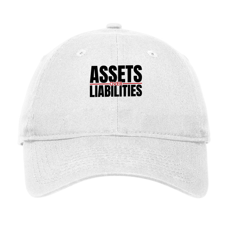 Assets Over Liabilities For Accounting And Accountant Long Sleeve T Sh Adjustable Cap by cm-arts | Artistshot