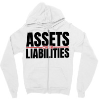 Assets Over Liabilities For Accounting And Accountant Long Sleeve T Sh Zipper Hoodie | Artistshot