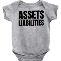 Assets Over Liabilities For Accounting And Accountant Long Sleeve T Sh Baby Bodysuit | Artistshot