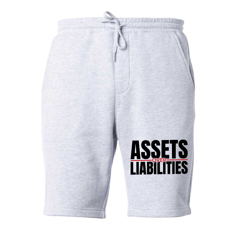 Assets Over Liabilities For Accounting And Accountant Long Sleeve T Sh Fleece Short by cm-arts | Artistshot