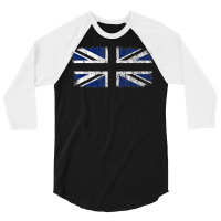 British Flag, Great Britain, United Kingdom Flag, Union Jack T Shirt 3/4 Sleeve Shirt | Artistshot