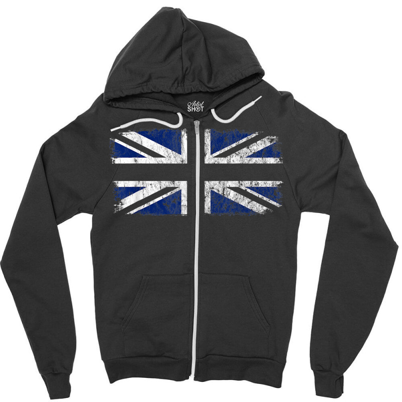 British Flag, Great Britain, United Kingdom Flag, Union Jack T Shirt Zipper Hoodie | Artistshot