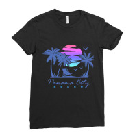 Panama City Beach Florida Vacation Trip Retro Vintage Sunset Pullover  Ladies Fitted T-shirt | Artistshot