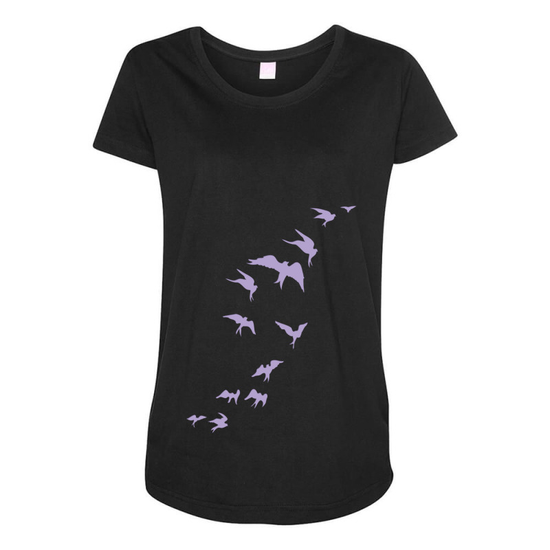 Birds Tattoo Maternity Scoop Neck T-shirt by cm-arts | Artistshot