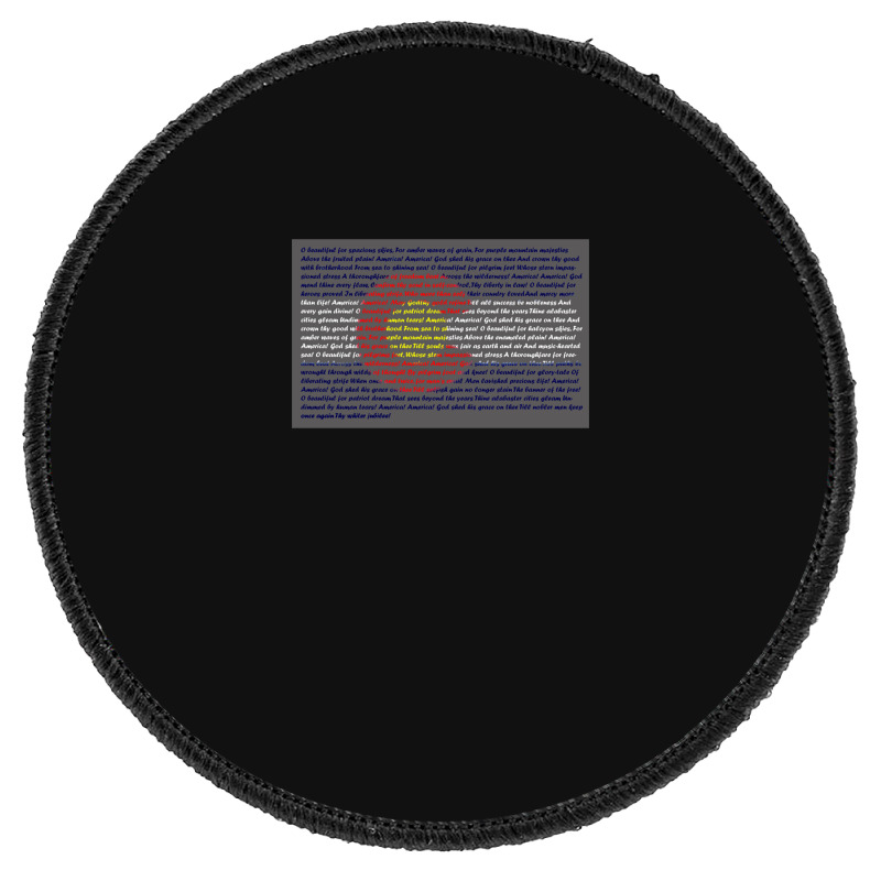 America The Beautiful Round Patch | Artistshot