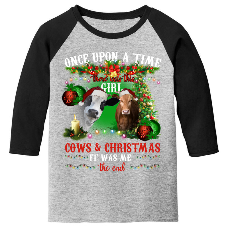 Cows And Christmas Youth 3/4 Sleeve by autlu2024 | Artistshot