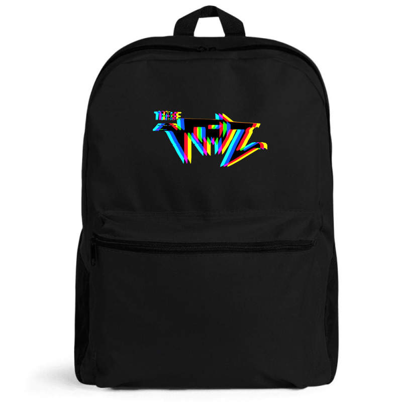 trippy roll top backpack large canvas travel bag