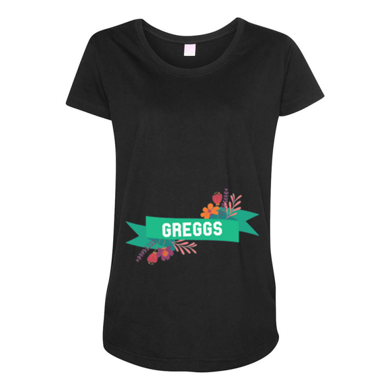 Greggs - Funny Sausage Roll Maternity Scoop Neck T-shirt by cm-arts | Artistshot