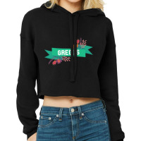 Greggs - Funny Sausage Roll Cropped Hoodie | Artistshot