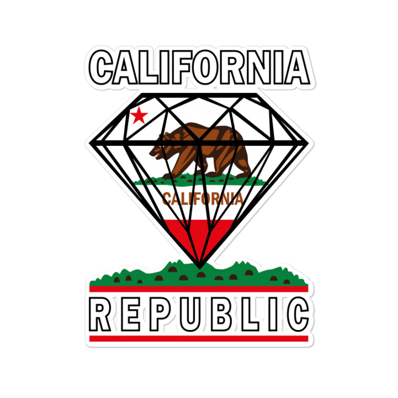 California Diamond Republic Sticker | Artistshot