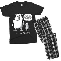 Little Alanis And Her Cross-eyed Bear ( On Darker Colors) Men's T-shirt Pajama Set | Artistshot