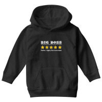 Mens Big Boss 5 Star Review. Perfect Funny Gift For Dad Big Boss Ragla Youth Hoodie | Artistshot