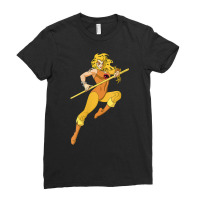 Womens Thundercats Cheetara Portrait V Neck T Shirt Ladies Fitted T-shirt | Artistshot