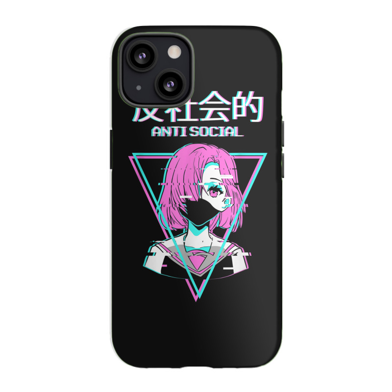 Antisocial Vaporwave Anime Girl Japanese Indie Alt Aesthetic Iphone 13 Case | Artistshot