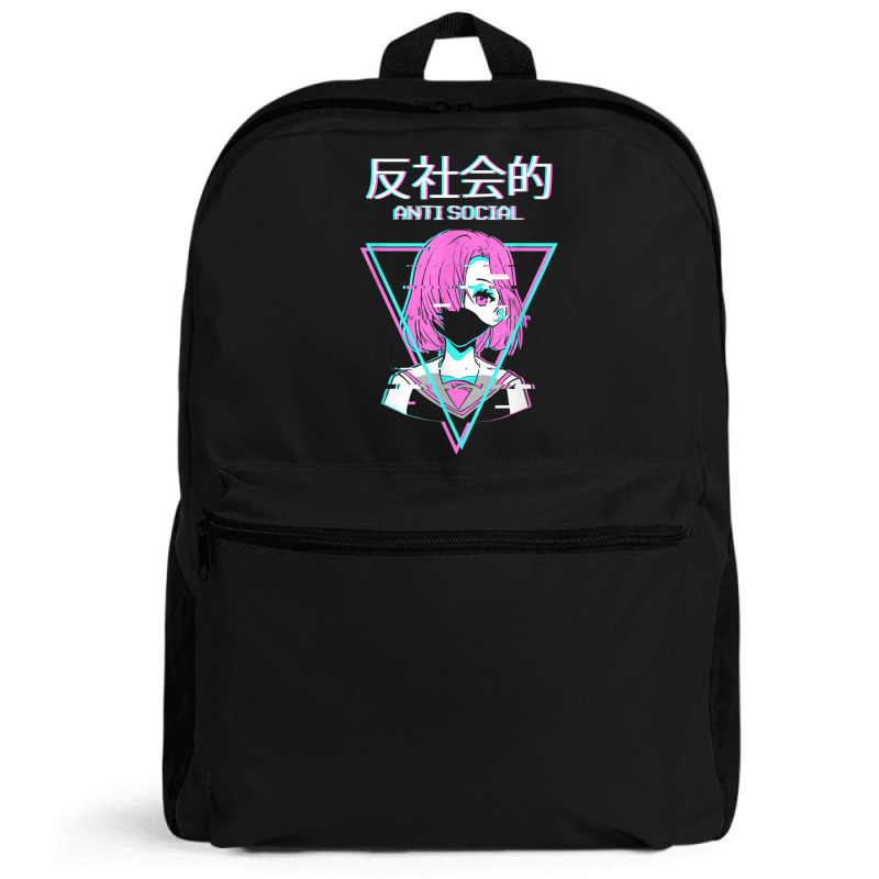 Antisocial Vaporwave Anime Girl Japanese Indie Alt Aesthetic Backpack | Artistshot