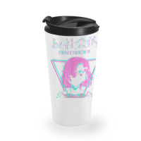 Antisocial Vaporwave Anime Girl Japanese Indie Alt Aesthetic Travel Mug | Artistshot