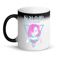 Antisocial Vaporwave Anime Girl Japanese Indie Alt Aesthetic Magic Mug | Artistshot