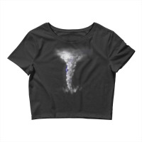 Tornado Hurricane Lightning Bolt Storm Cloud Strikes Sky Crop Top | Artistshot