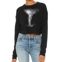 Tornado Hurricane Lightning Bolt Storm Cloud Strikes Sky Cropped Sweater | Artistshot