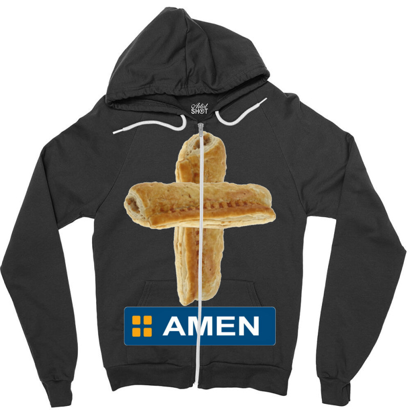 Amen Greggs Style Sausage Rolls Zipper Hoodie by cm-arts | Artistshot