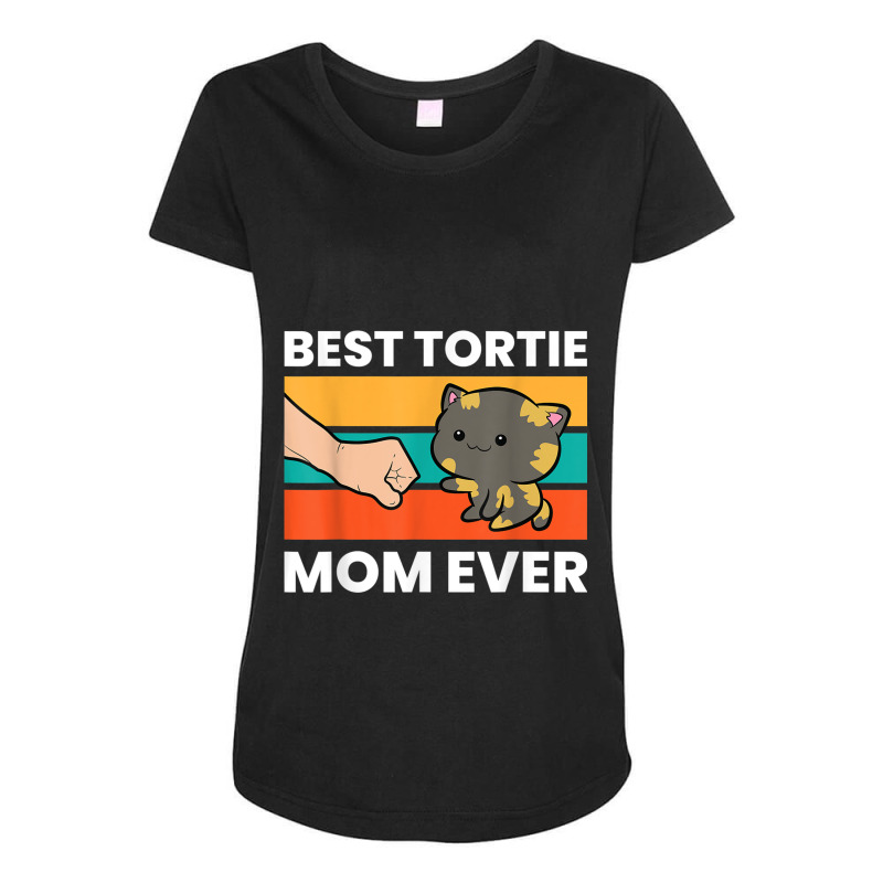 Tortoiseshell Cat Mom Best Tortie Mom Ever Maternity Scoop Neck T-shirt by DevynGiorgio | Artistshot