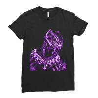 Black Panther Neon Ladies Fitted T-shirt | Artistshot