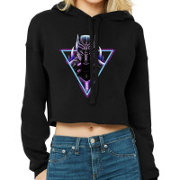 Black Panther Retro Cropped Hoodie | Artistshot