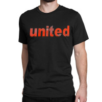 United We Stand Mufc Manchester Reds Football Solidarity Classic Classic T-shirt | Artistshot