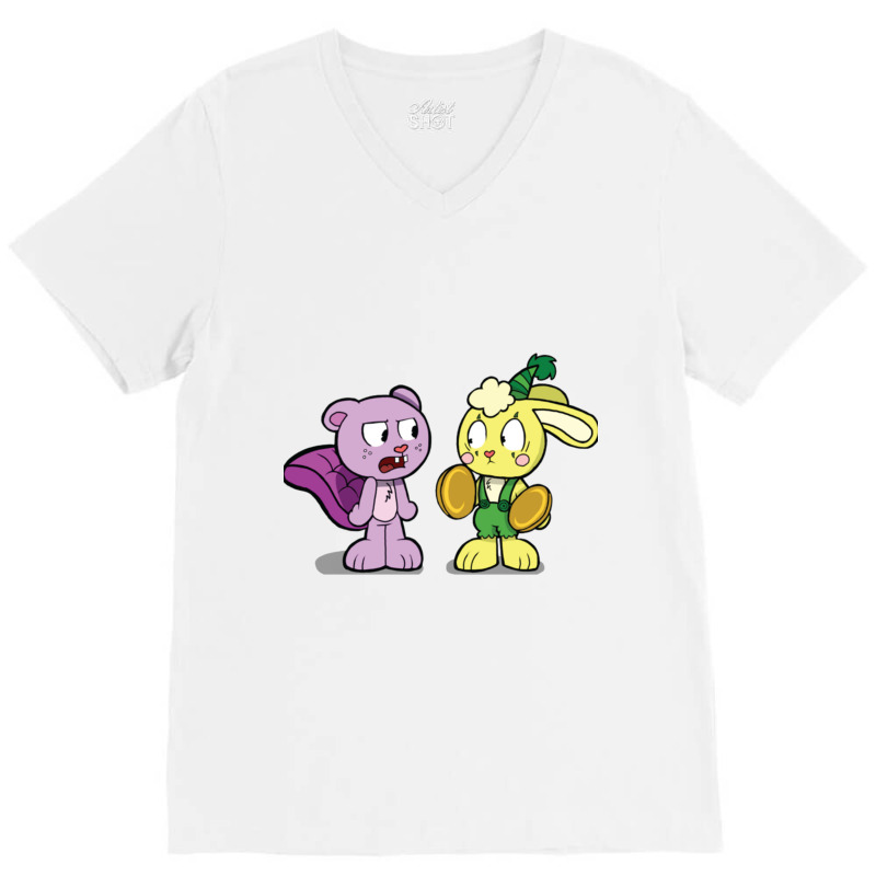 Poppy Playtime Chapter 2 Candy Cat And Bunzo Banny V-neck Tee | Artistshot