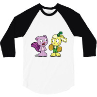 Poppy Playtime Chapter 2 Candy Cat And Bunzo Banny 3/4 Sleeve Shirt | Artistshot