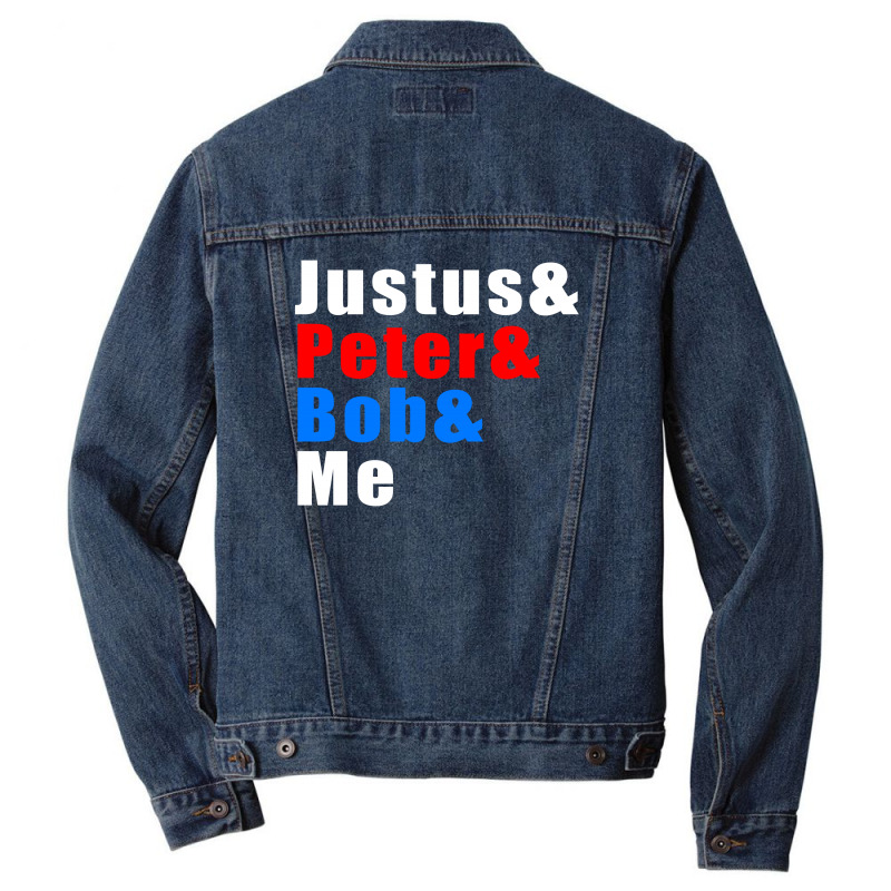 Justus & Peter & Bob & Me Men Denim Jacket by waroenk design | Artistshot