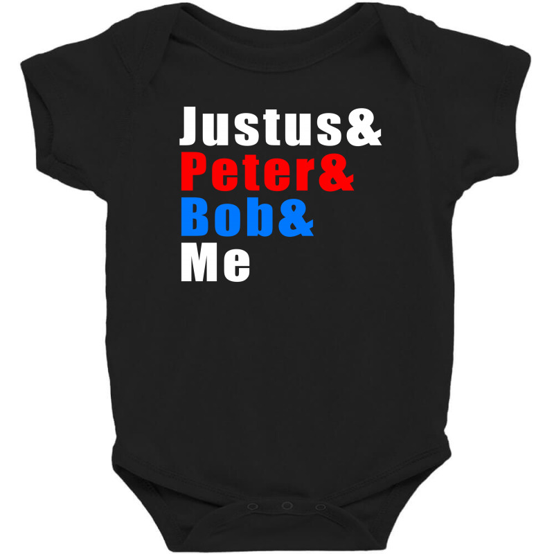 Justus & Peter & Bob & Me Baby Bodysuit by waroenk design | Artistshot