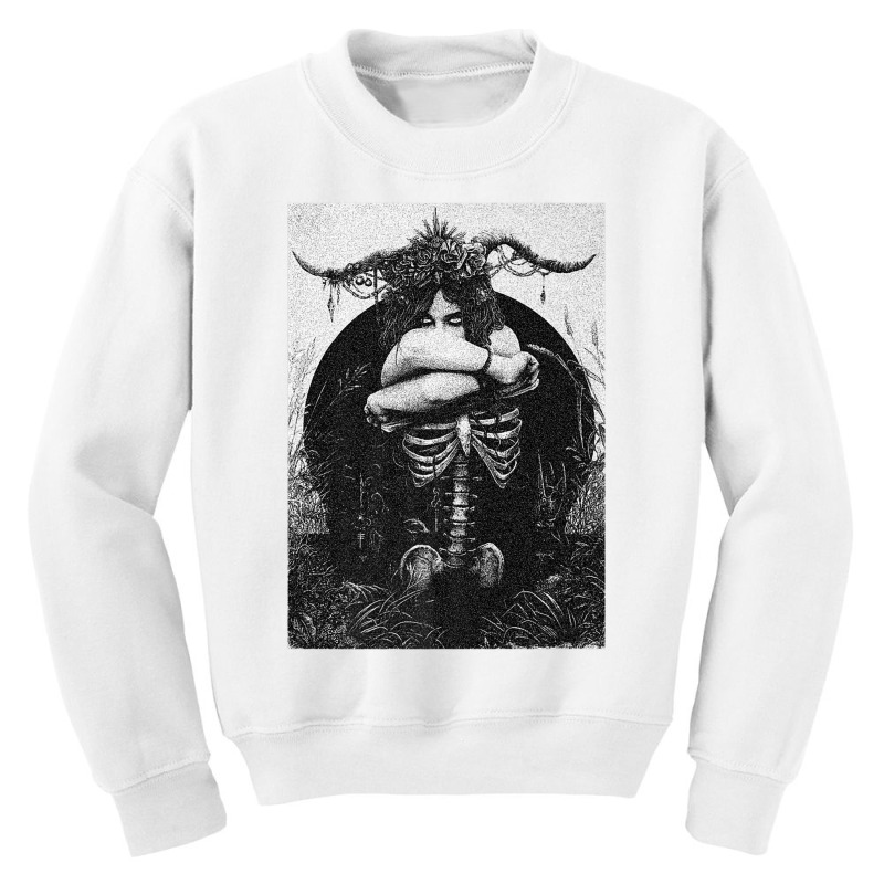 Occult Gothic Dark Satanic Unholy Witchcraft Grunge Emo Goth Premium T Youth Sweatshirt by cm-arts | Artistshot