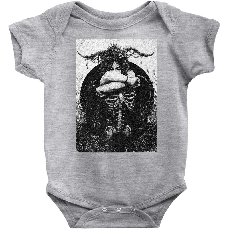 Occult Gothic Dark Satanic Unholy Witchcraft Grunge Emo Goth Premium T Baby Bodysuit by cm-arts | Artistshot