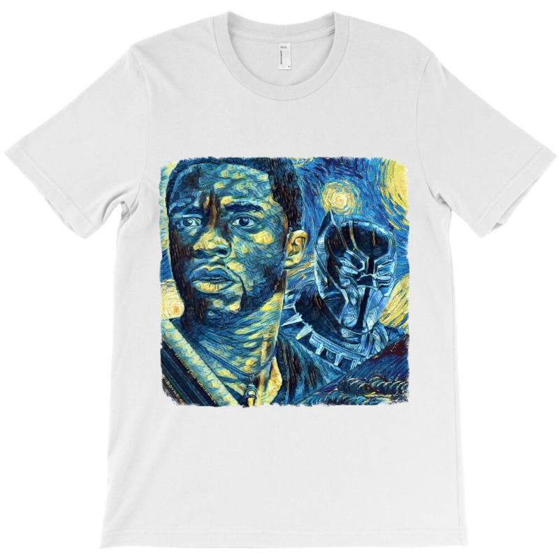 Black Panther Van Gogh T-Shirt by cm-arts | Artistshot