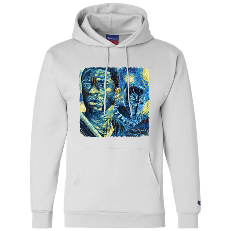 Black Panther Van Gogh Champion Hoodie by cm-arts | Artistshot