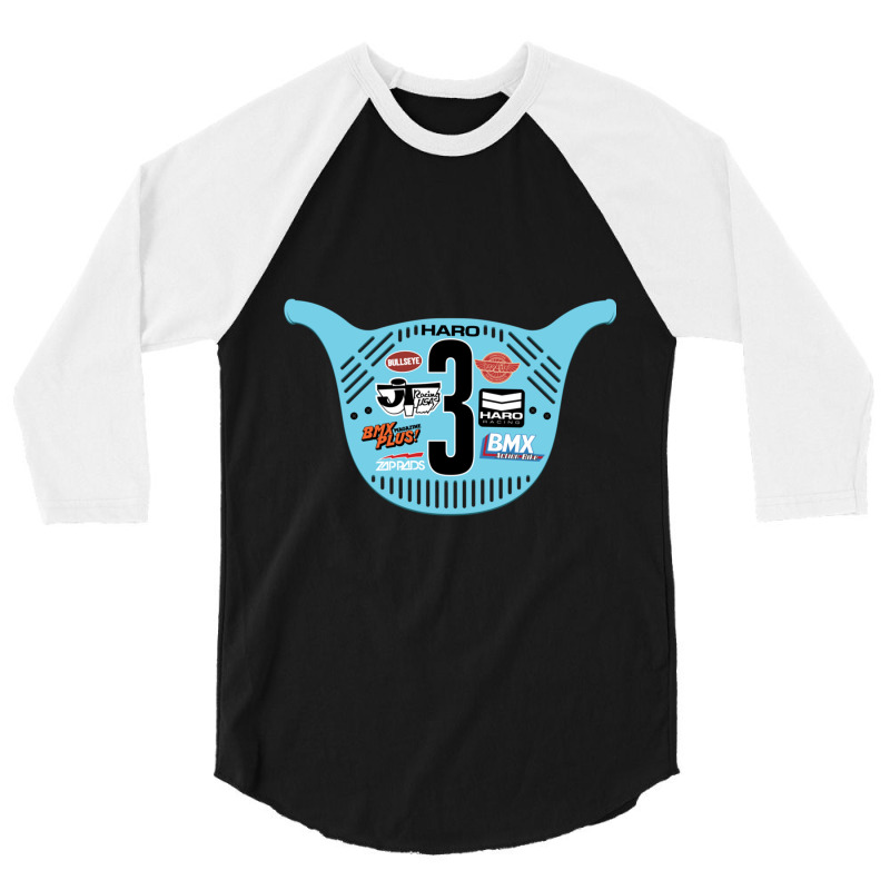 Bicycle Motocross Racing Number Plate Old School Bmx Classic 3/4 Sleeve Shirt by josephzindel | Artistshot