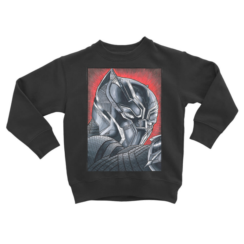 Black Panther Wakandan King Toddler Sweatshirt by cm-arts | Artistshot