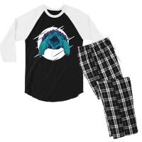 Alligator Snapping Turtle Men's 3/4 Sleeve Pajama Set | Artistshot