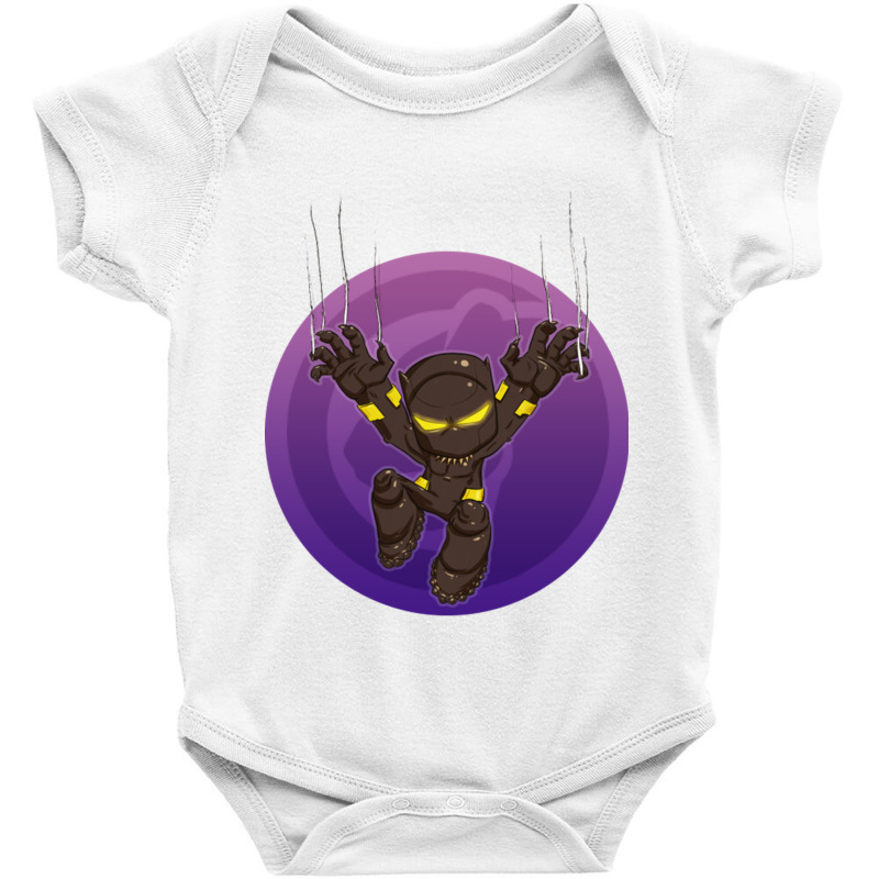 Chibi Panther Baby Bodysuit by cm-arts | Artistshot