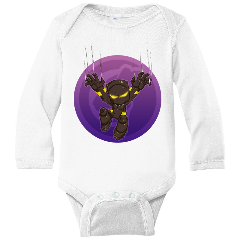 Chibi Panther Long Sleeve Baby Bodysuit by cm-arts | Artistshot