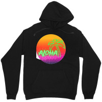 Aloha Hawaii Hawaiian Island Palm Beach Surfboard Sunset Premium Unisex Hoodie | Artistshot