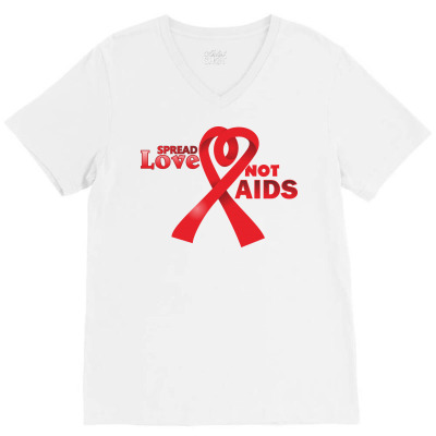 Aids V-neck Tee Designed By Ca Si Kancil