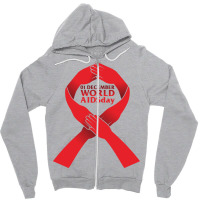 Aids World Day (care) Zipper Hoodie | Artistshot