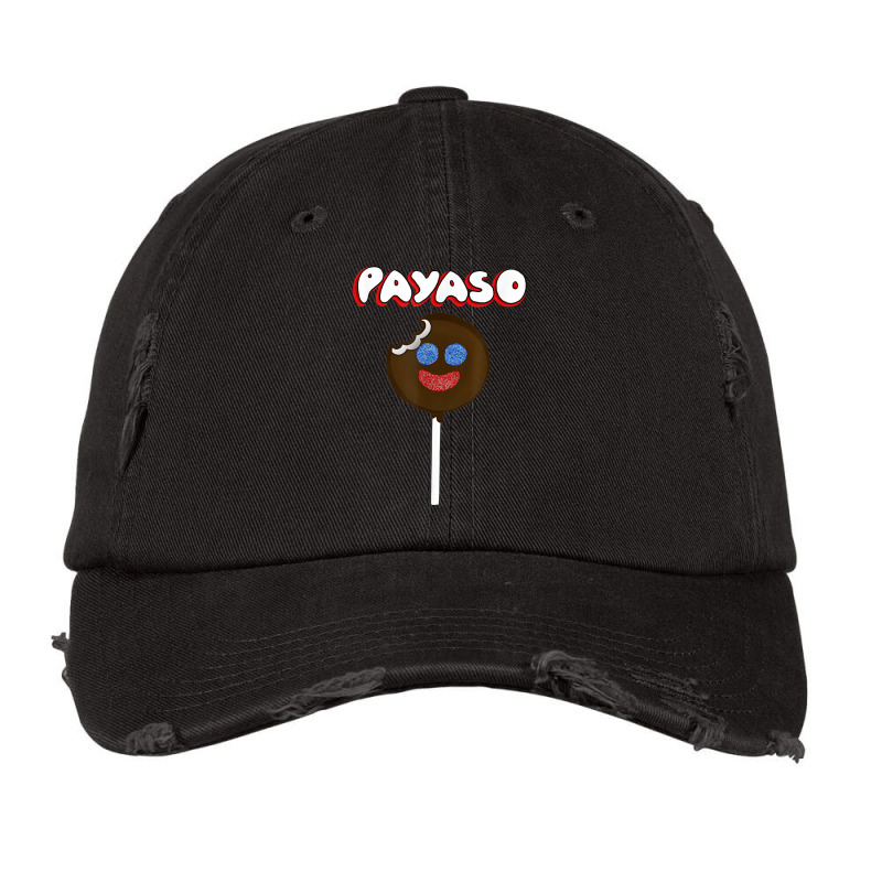 Funny Latinx Chocolate Marshmallow Candy Payaso Vintage Cap by WillettaIngber | Artistshot