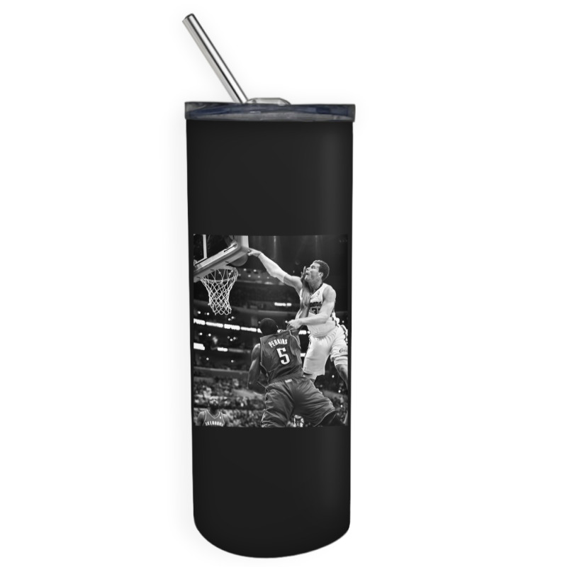 Blake Griffin Over Kendrick Perkins Skinny Tumbler | Artistshot