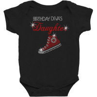 Birthday Diva's Daughter Sneaker Bling Rhinestone T Shirt Baby Bodysuit | Artistshot