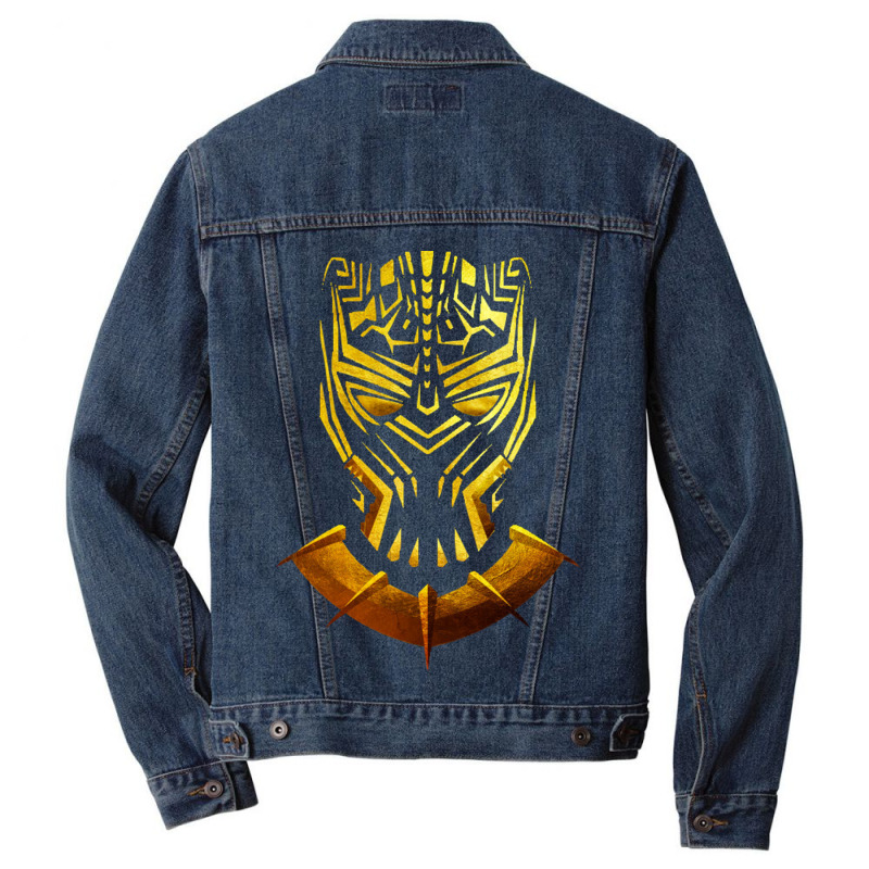 Golden Jaguar Men Denim Jacket by cm-arts | Artistshot