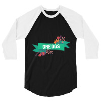 Greggs - Funny Sausage Roll 3/4 Sleeve Shirt | Artistshot